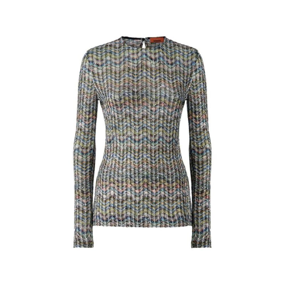 Missoni Women Zig Zag Motif Crenweck Sweater